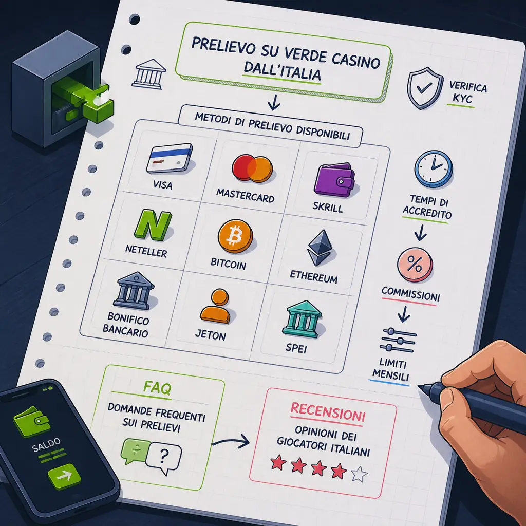 Verde Casino Prelievo Italia – Metodi e Limiti visual guide for Verde Casino